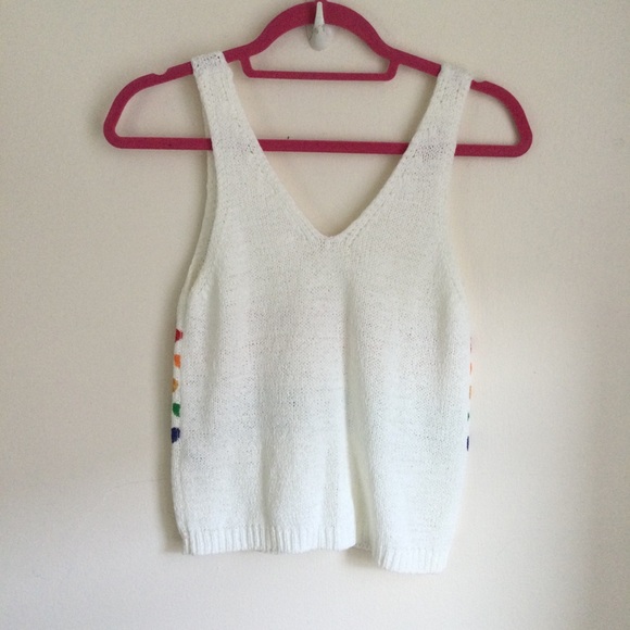Moon & Madison Knit Tank Top Size Small Heart - Picture 2 of 3
